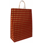 ΣΑΚΟΥΛΑ ΚΡΑΦΤ ΚΟΚΚΙΝΟ ΜΕΓΑΛΟ ΚΑΡΩ 140gsm 30X40X12.5cm