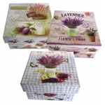 Τετράγωνο χάρτινο κουτί αποθήκευσης 9,5X9,5X5,5