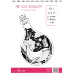 Μπλόκ σχεδίου Ntelon  σπιράλ Νο 3 25χ35εκ 14 φύλλα 140γρ