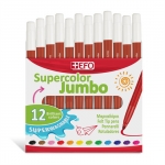 Μαρκαδόρος +Efo Supercolor Jumbo Καφέ