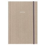 Next Hμερολόγιο ημερήσιο δετό μπεζ fabric με λάστιχο 14x21εκ
