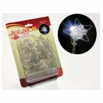 10 λευκά ψυχρά λαμπάκια μπαταρίας – αστεράκι