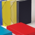 Κουτί με Λάστιχο ΡΡ 25x35x5εκ Μπλε 05602