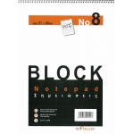 ΜΠΛΟΚ ΡΙΓΕ NTELON ΣΠΙΡΑΛ Νο 8 Α4 (21χ30εκ.)