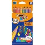 BIC KIDS EVOLUTION ΞΥΛΟΜΠΟΓΙΕΣ STRIPES 12 COLOURS