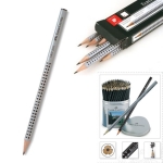  ΜΟΛΥΒΙΑ F.CASTELL GRIP ΓΚΡΙ ΣΚΕΤΑ (ΗΒ).