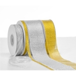 ΚΟΡΔΕΛΑ ΜΕΤΑΛΛΙΚΗ ΛΟΥΡΕΞ 15mm 25yrds Ασημί