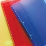 Ντοσιέ PP 25x32x4 2 Κρικ 4εκ Ράχη 5142 (Α4) Κόκκινο Διάφανο