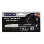 Centropen μαρκαδόρος λευκός ανεξίτηλος 1,2χιλ.