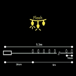 50 microLED ΜΠΑΤΑΡΙΑΣ ΧΡΩΜΑΤΙΣΤΑ ΜΕ CONTROLLER