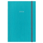 Next Hμερολόγιο ημερήσιο δετό γαλάζιο fabric με λάστιχο 12x17εκ