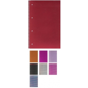 ΤΕΤΡΑΔΙΟ ΣΠΙΡΑΛ Α5 80 ΦΥΛΛΑ 80gr GLITTER 8 ΧΡΩΜΑΤΑ