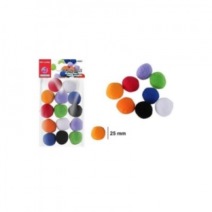 Pompons Χρωματιστά  MP Mix Φ25mm