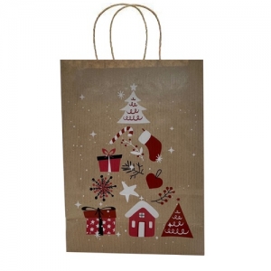 ΣΑΚΟΥΛΕΣ GLΟΒΑL CΗRΙSΤΜΑS TREE ΣΤΡΙΦΤΟ ΧΕΡΑΚΙ 18Χ8Χ22