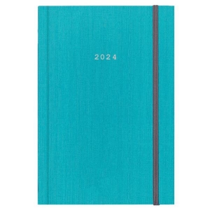 Next Hμερολόγιο ημερήσιο δετό γαλάζιο fabric με λάστιχο 12x17εκ