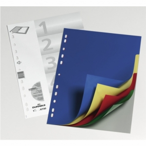 ΠΛΑΣΤΙΚΑ ΔΙΑΧΩΡΙΣΤΙΚΑ ΓΙΑ ΚΛΑΣΕΡ DURABLE ΣΕΤ ΤΩΝ 5 ΧΡΩΜΑΤΩΝ