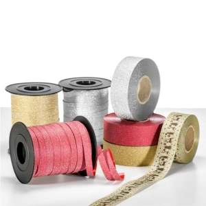 ΚΟΡΔΕΛΑ GLITTER 10mm 100m ΜΠΟΜΠΙΝΑ ΧΡΥΣΟ