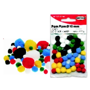 ΠΟΜ-ΠΟΜ ΡΟΜ-ΡΟΜ MEYCO Φ10mm (50τεμ.)