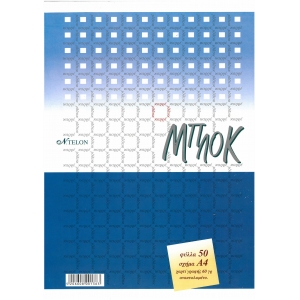 Μπλοκ Ntelon Α4 50φύλλα καρέ