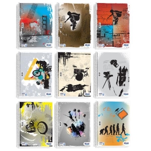 Skag Τετράδιο Σπιράλ University Fun Αγόρι 3 Θεμάτων A4 N.9253