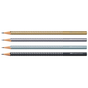 ΜΟΛΥΒΙ FABER CASTELL GRIP SPARKLE METAL BLACK