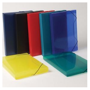 Κουτί με Λάστιχο ΡΡ 25x35x3εκ Κόκκινο 05504