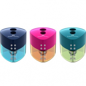 Ξύστρα Faber Castell Auto Διπλή Δίχρωμη 183103