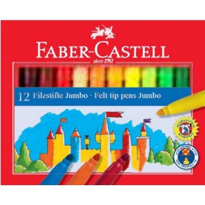 ΜΑΡΚΑΔΟΡΟΙ FABER-CASTELL 554312 JUMBO 12τεμ