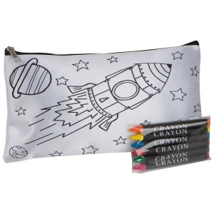 Κασετίνα λευκή για ζωγραφική με κηρομπογιές