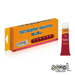 ΤΕΜΠΕΡΑ SCOOL 16ml SCARLET RED ΧΡΩΜΑ