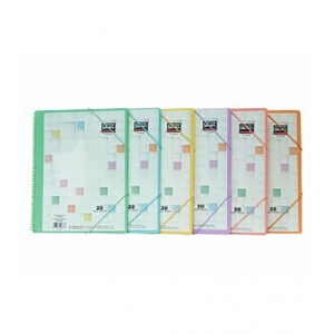 Skag Σπιραλ Σουπλ Α4 με 40 Θήκες με Λάστιχο