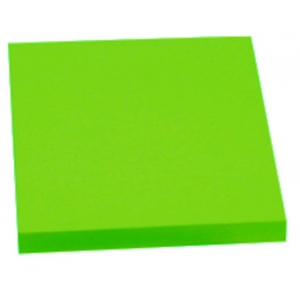 Αυτοκόλλητα χαρτάκια πράσινο φωσφ. 7,6x7,6εκ.