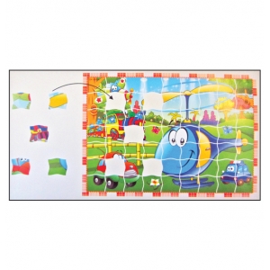 Καρτέλα παζλ με παιδικά αυτοκόλλητα 21x32 cm