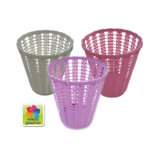 Πλαστικό καλάθι στρογγυλό Διάμ.9,5εκ. Υ11,9εκ.