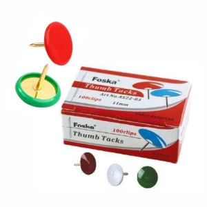 ΠΙΝΕΖΕΣ ΧΡΩΜΑΤΙΣΤΕΣ FOSCA 100τεμ ΚΟΚΚΙΝΕΣ