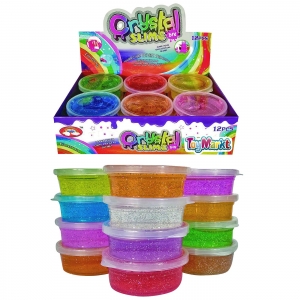 CRYSTAL SLIME -ΓΛΟΙΩΔΗΣ ΜΑΖΑ ΜΕ GLITTER 50gr 20x5x13cm