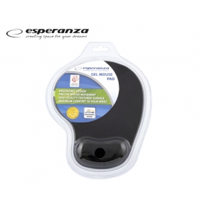ESPERANZA MOUSE PAD GEL EA-137K ΜΑΥΡΟ